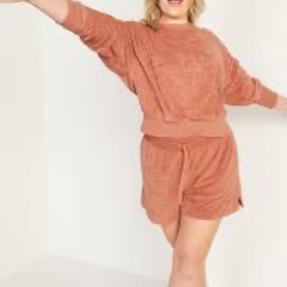 BNWT OLD NAVY High-Waisted Slub-Knit Terry Lounge Shorts for Women -- 3-inch ins - Picture 4 of 4